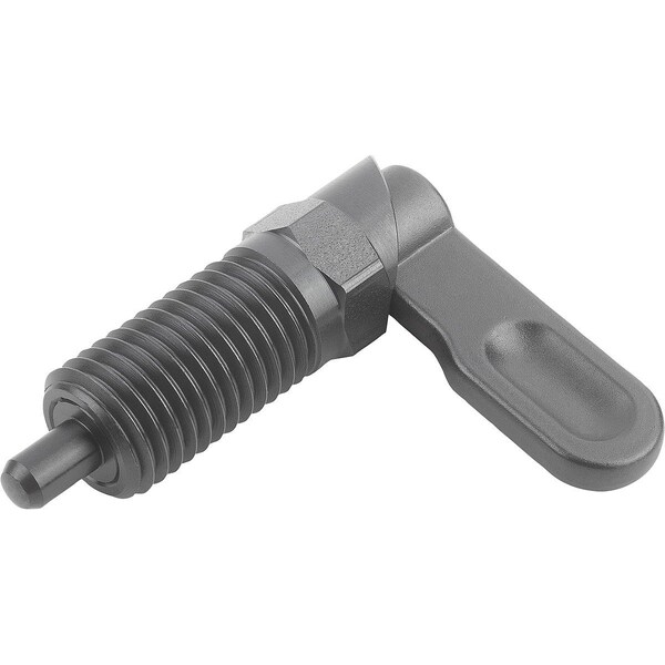 Cam-Action Indexing Plung W. Stop, Left, D=8, M20X1, 5, Form:A, Steel